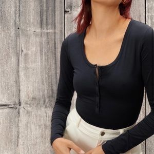 Everlane Henley Bodysuit